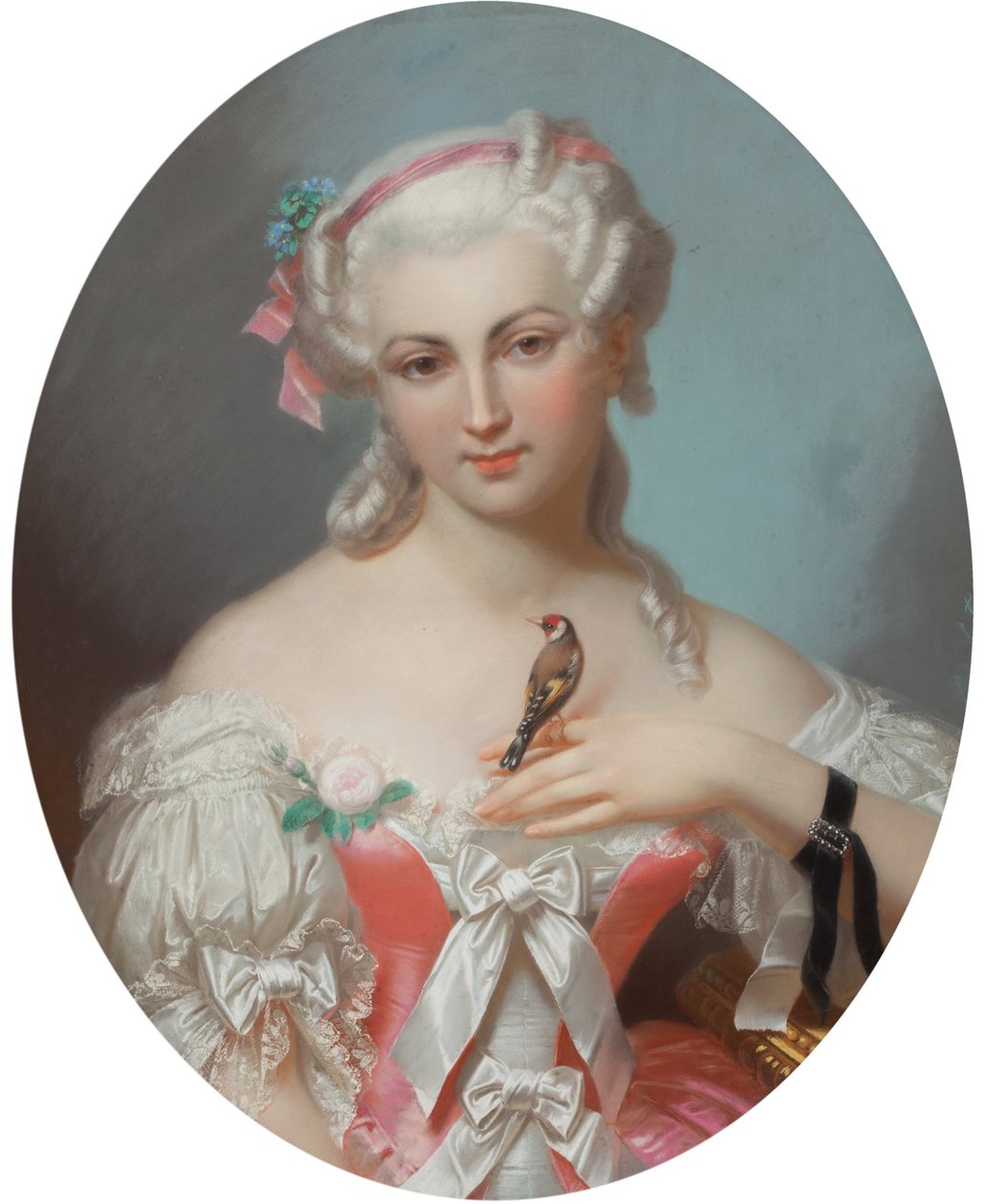 Anne Henriette af Frankrig (1727-1752), af Fantin-Latour, Theodore (1805-1872). Pastel på papir, Første halvdel af 1800-tallet. Privat Samling af Theodore Fantin Latour