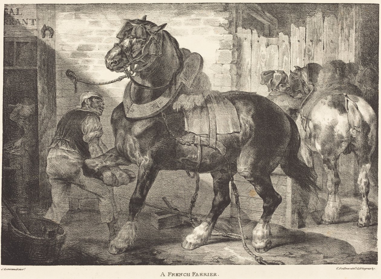 En fransk hovslagersvend af Theodore Gericault