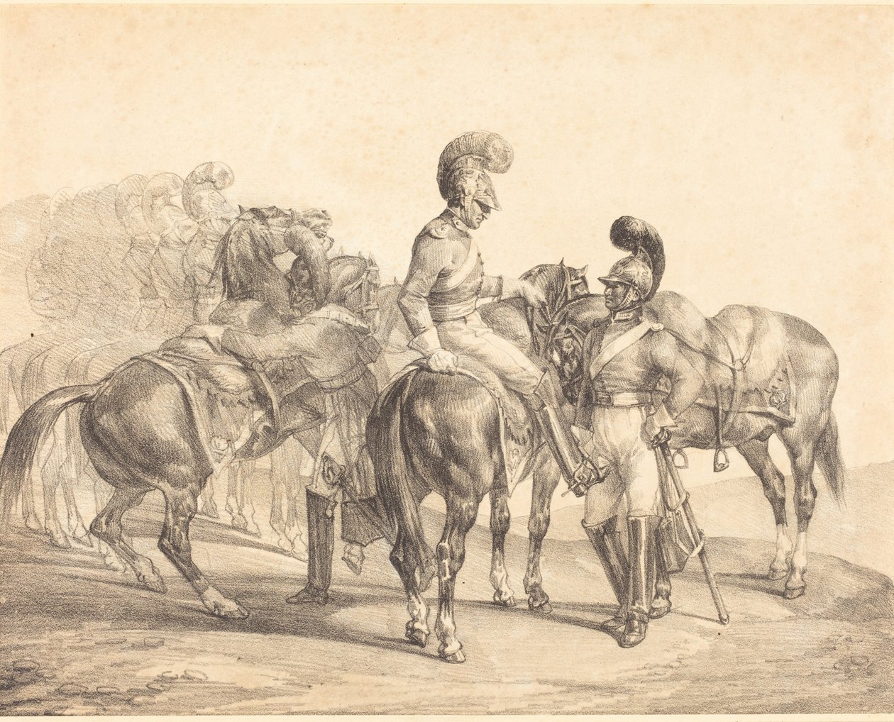 En gruppe livreddere af Theodore Gericault