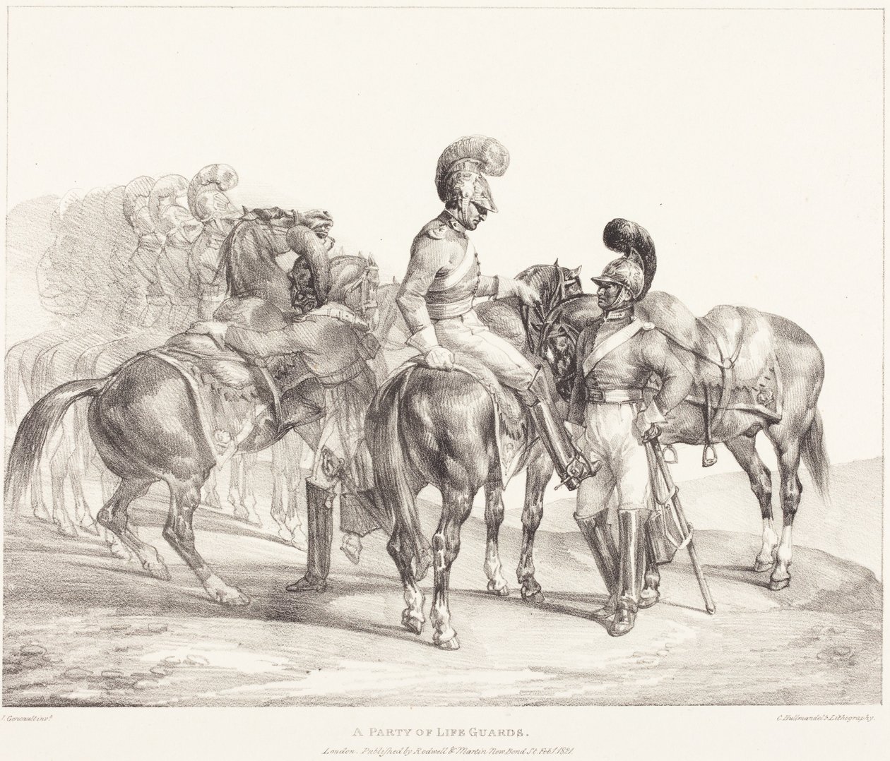 En gruppe livreddere af Theodore Gericault