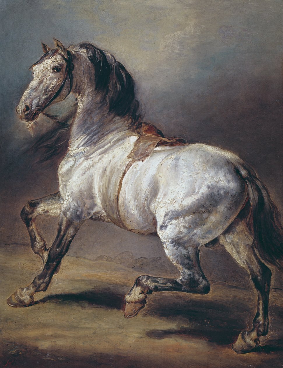 Et studie af en hest af Theodore Gericault