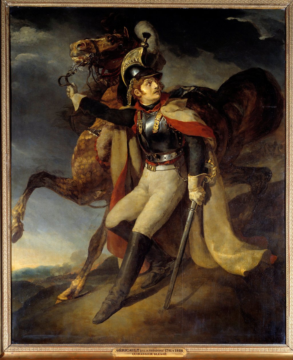 Bådsår, der forlader ilden Maleri af Theodore Gericault (1791-1824) 1800-tallet søn. 3,58x2,94 m af Theodore Gericault