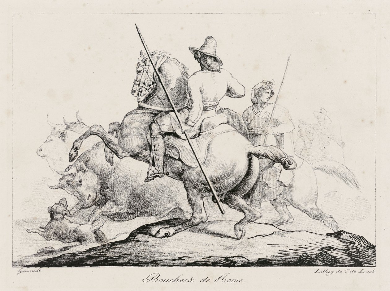 Slagtere i Rom (Roman Butchers) af Theodore Gericault
