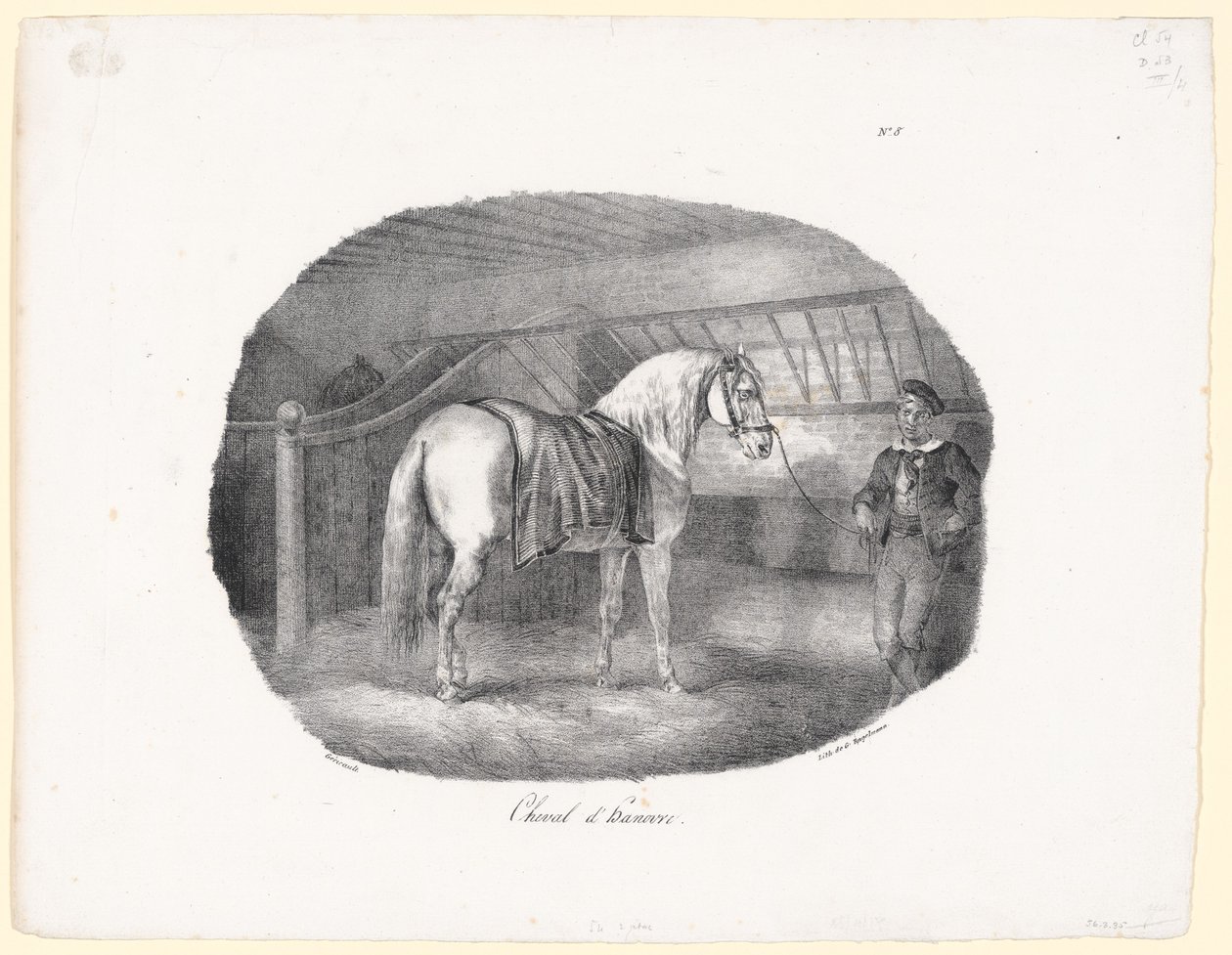 Hannoveraner (A Hanoverian Horse) af Theodore Gericault