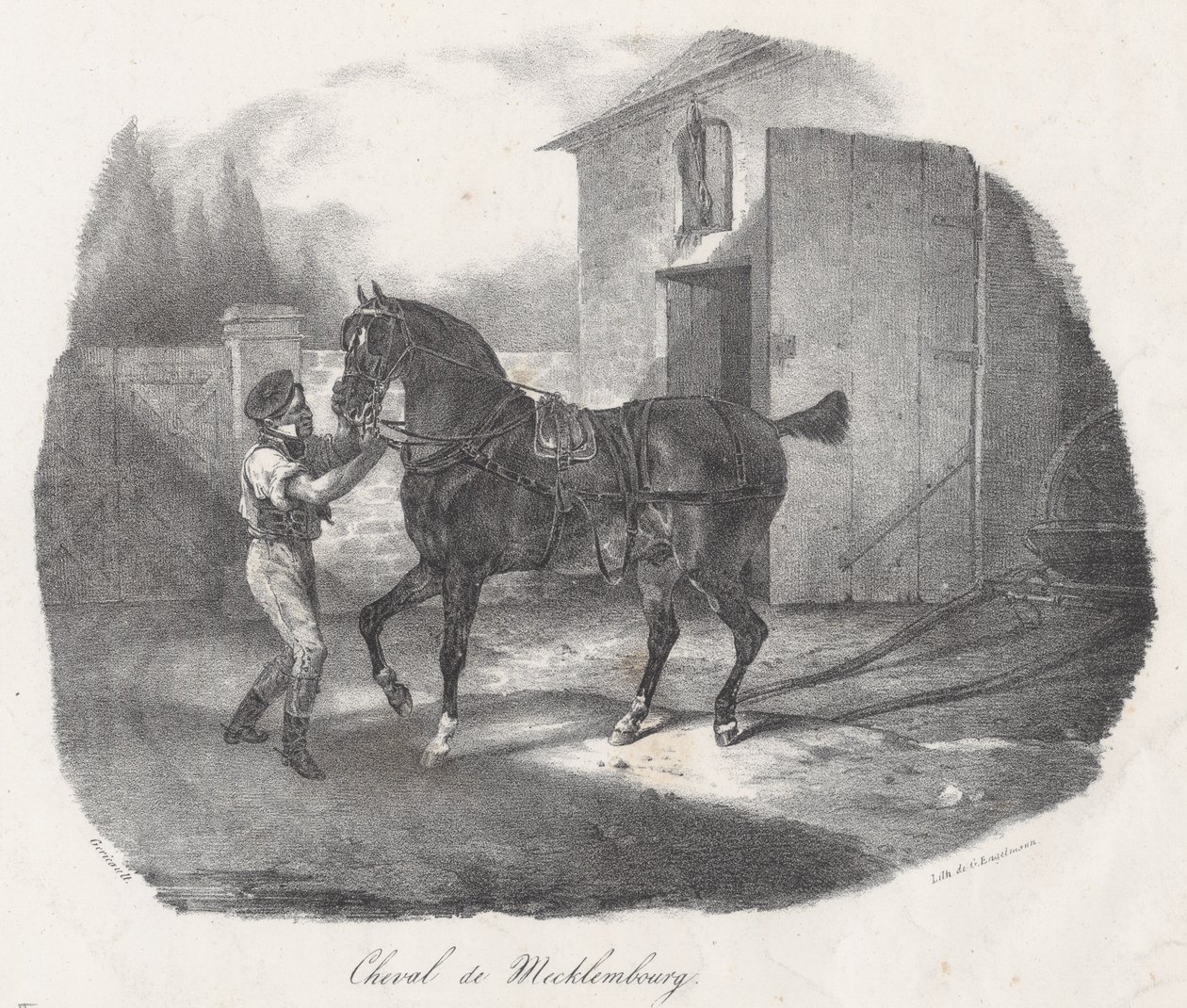 Mecklenburg-hest (A Mecklenburg Horse) af Theodore Gericault