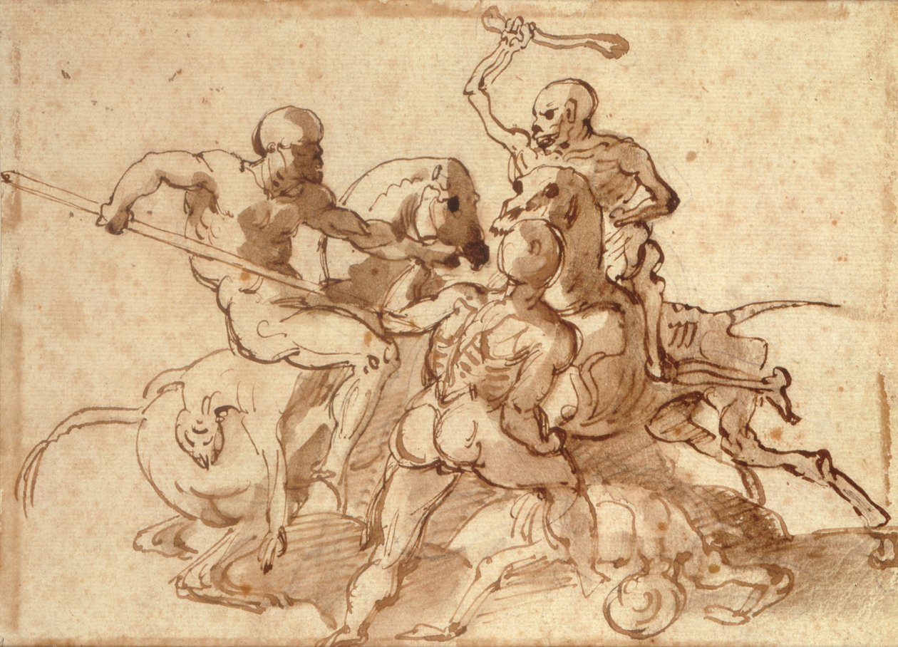 Kamp med døden af Theodore Gericault