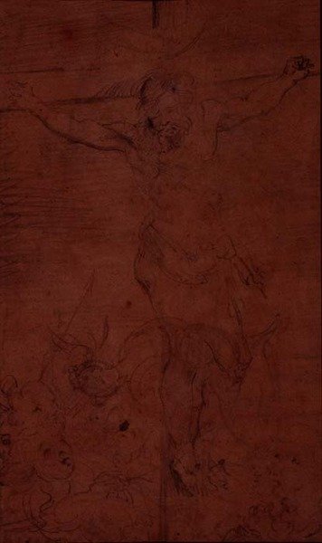 Korsfæstelse (blyant) af Theodore Gericault