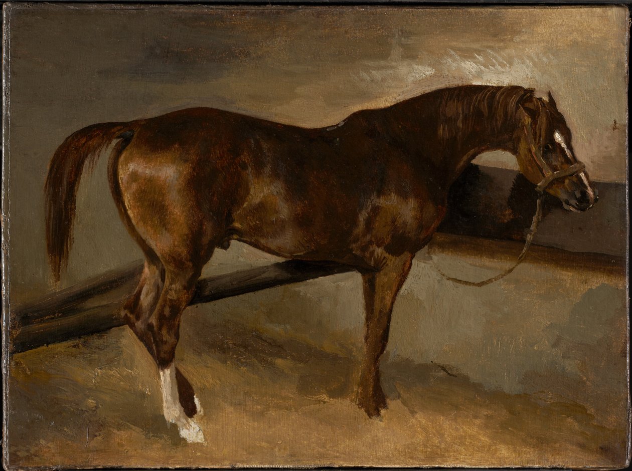Derivsj i sin stald af Theodore Gericault