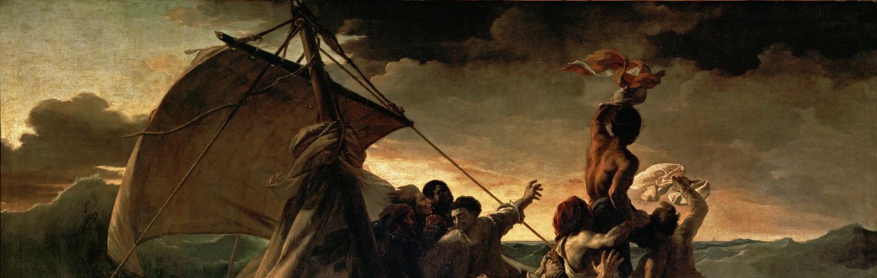 Fransk:  Le Radeau de La Méduse Medusas flåde af Theodore Gericault