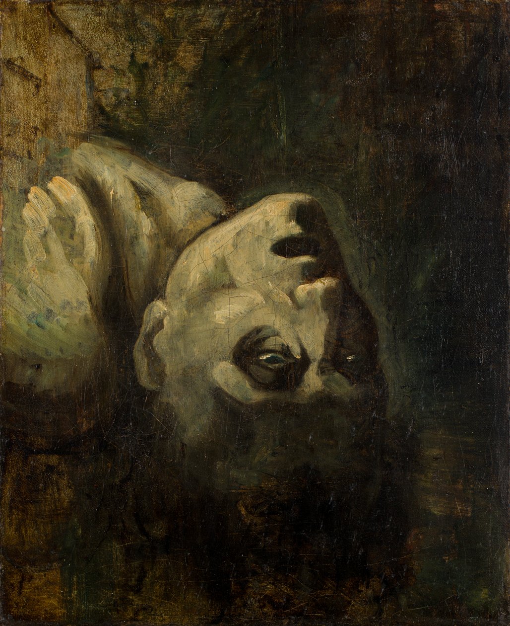 Hovedet af en druknet mand af Theodore Gericault