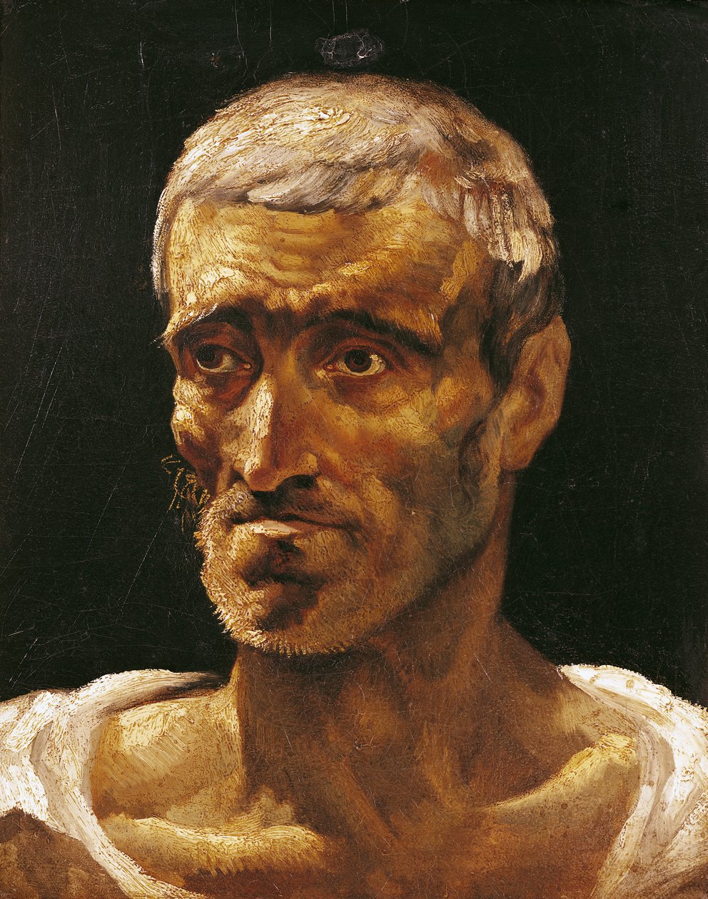 Leder af en skibbruden mand, studie for flåden i Medusa, 1817-19 af Theodore Gericault