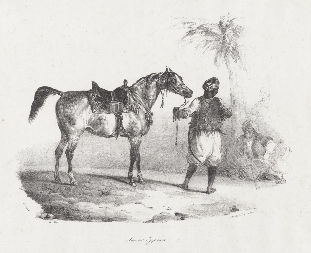 Egyptisk hoppe (An Egyptian Mare) af Theodore Gericault