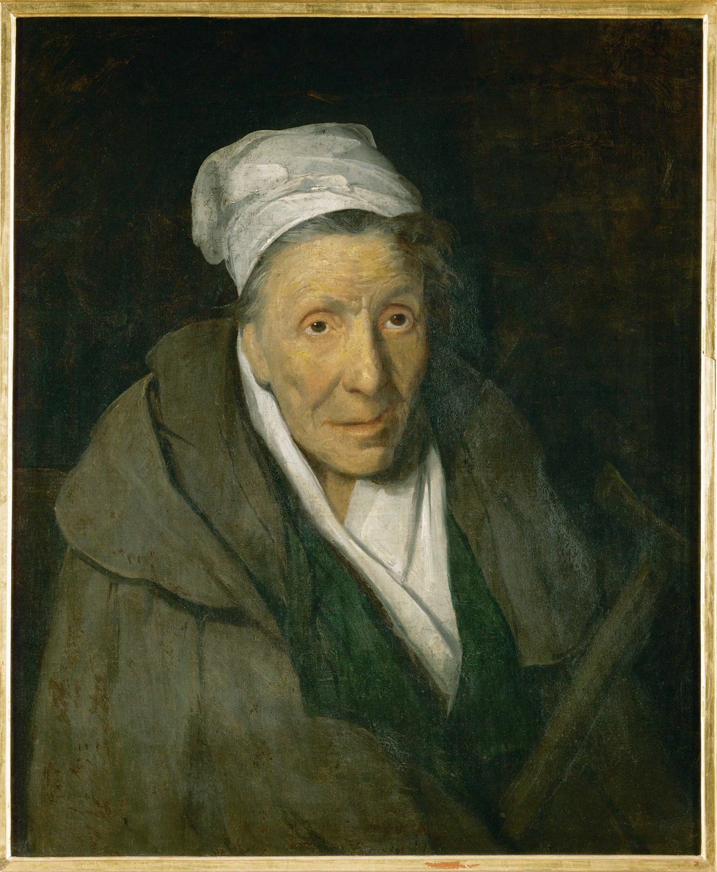 La folle monomane du jeu - Kvinde med spillemani ... af Theodore Gericault