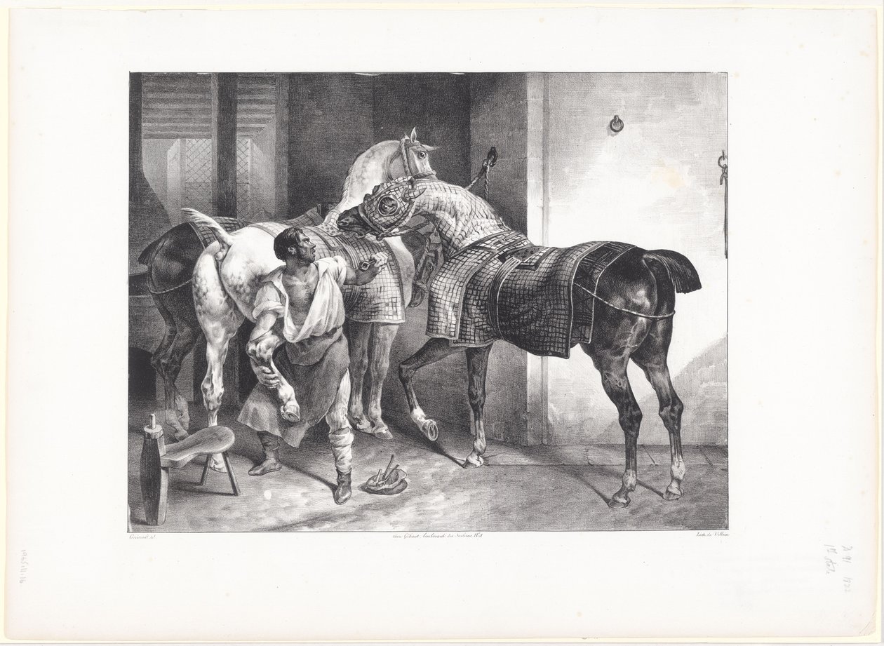 Den engelske hovslagers (The English Farrier) af Theodore Gericault