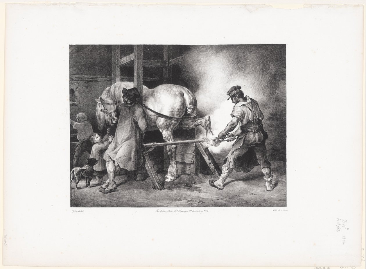 Le Maréchal flamand (Den flamske smed) af Theodore Gericault