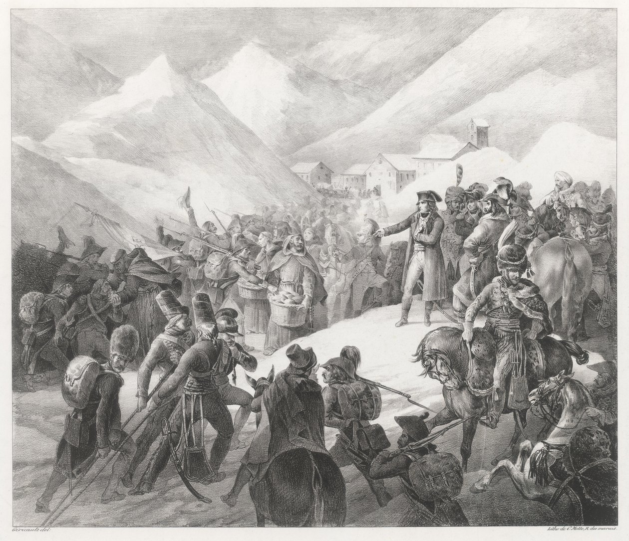 Passagen over Mont Saint-Bernard (Crossing of Mount Saint Bernard) af Theodore Gericault