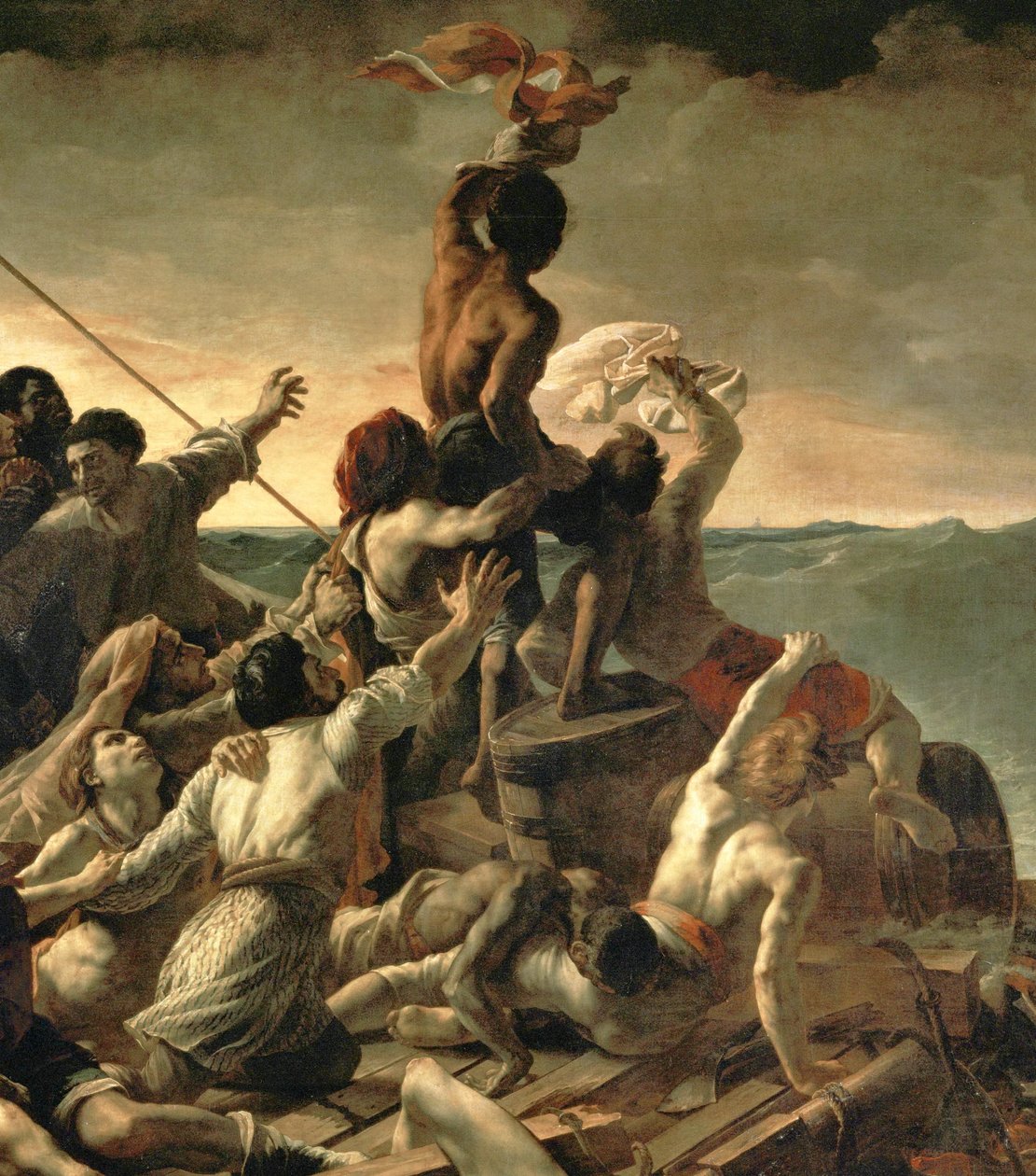 Le Radeau de la Meduse - Flåden fra "Medusa" ... af Theodore Gericault
