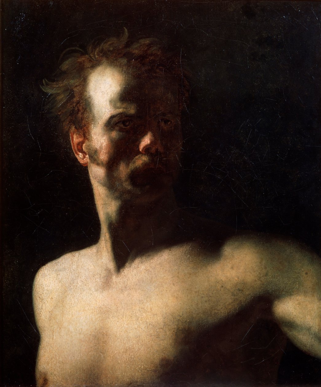 Nøgenstudie, c1810-c1811 af Theodore Gericault