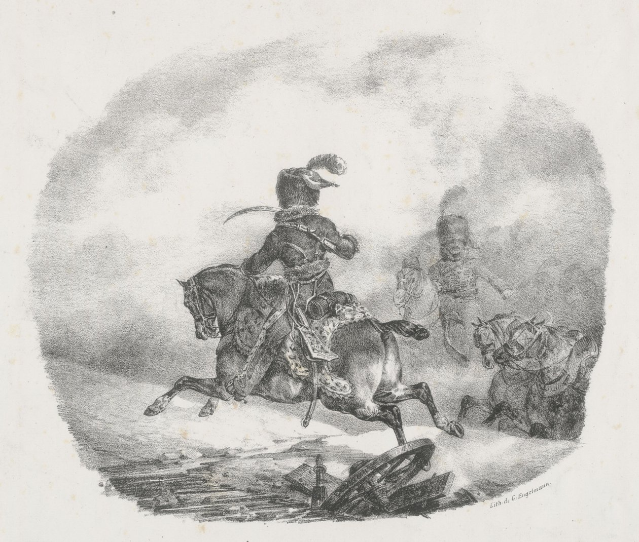Officer i det lette artilleri i Kejserlig Garde (Light Artillery Officer of the Imperial Guard) af Theodore Gericault