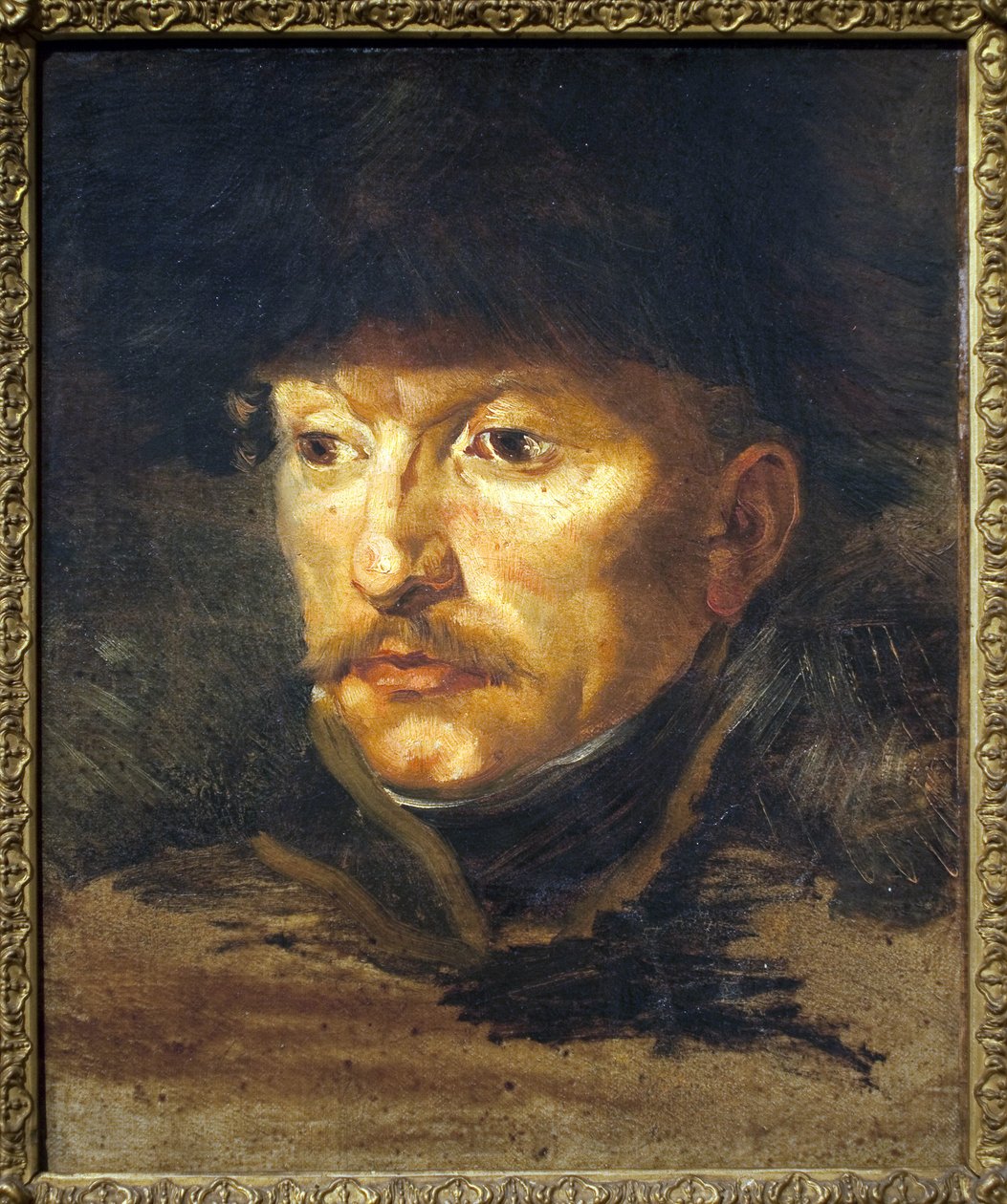 Portræt af løjtnant Dieudonne. maleri af Theodore Gericault (1794-1824), olie på lærred, ca. 1812. Fransk kunst af Theodore Gericault