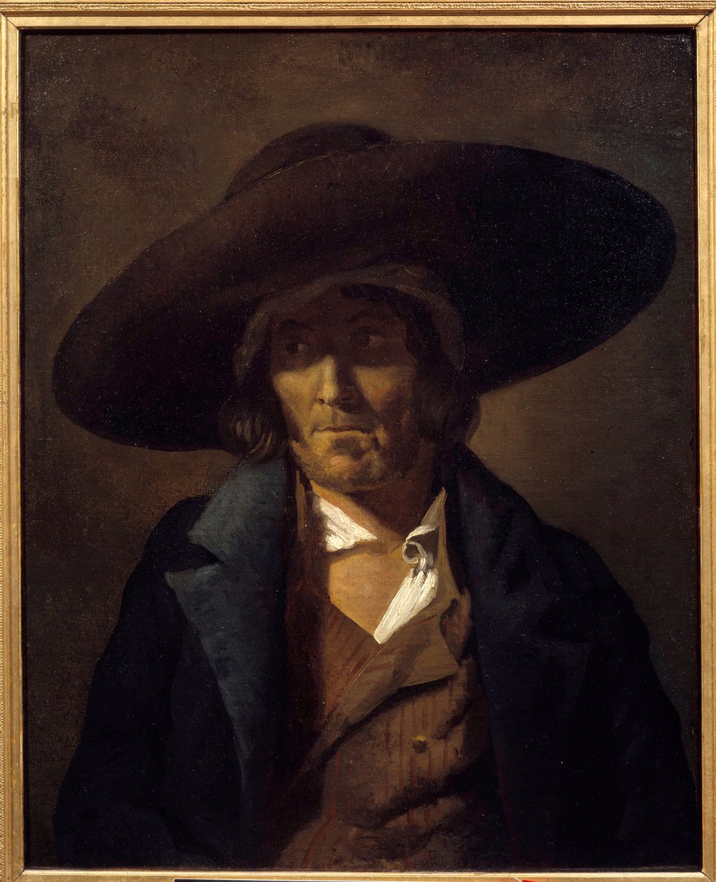 Portræt af mennesket kaldet Vendeen-maleriet af Theodore Gericault (1791-1824) 1800-tallets søn. 0,81x0,64 m af Theodore Gericault