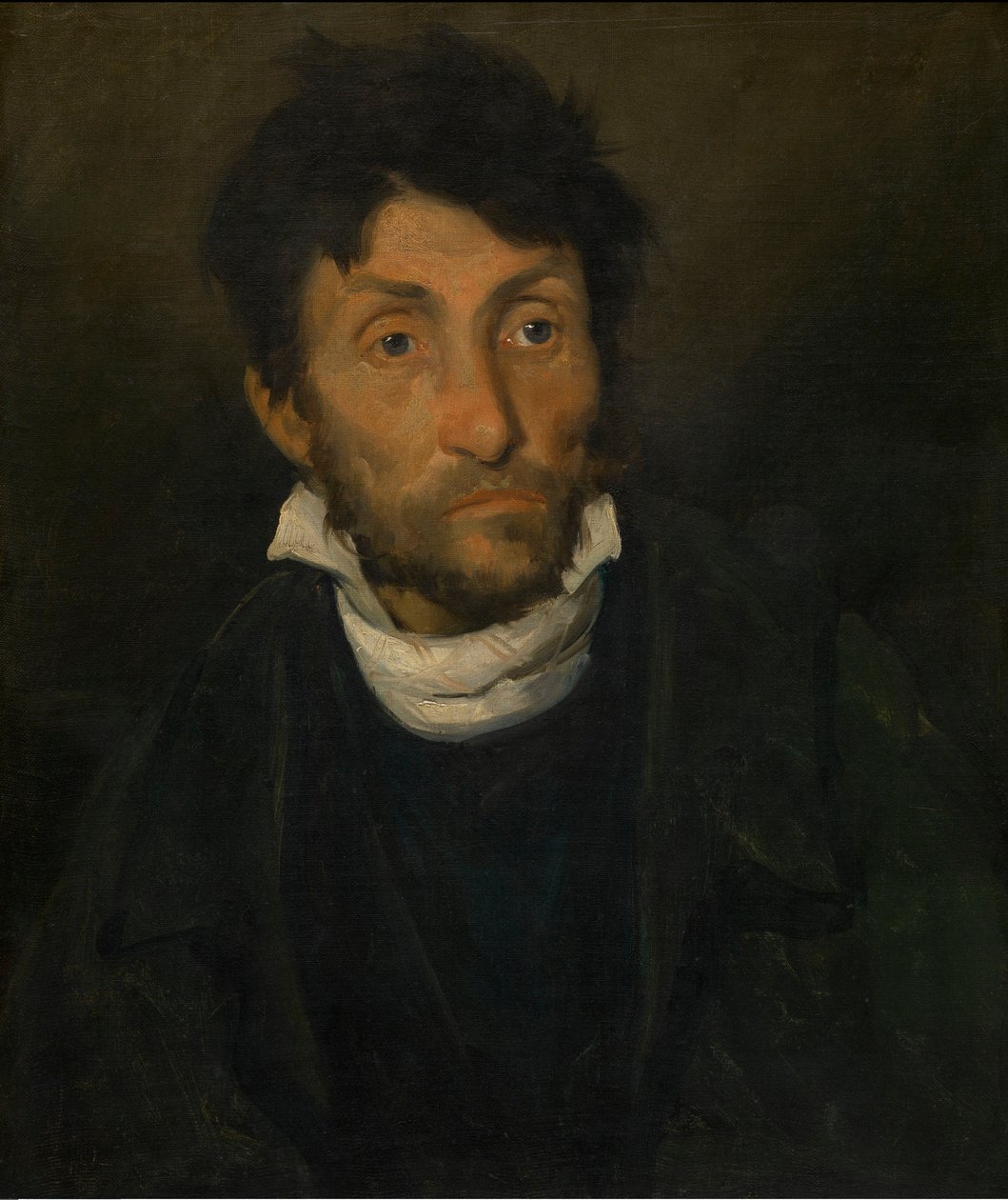 Portræt af en kleptoman, ca. 1820-24 (olie på lærred) af Theodore Gericault