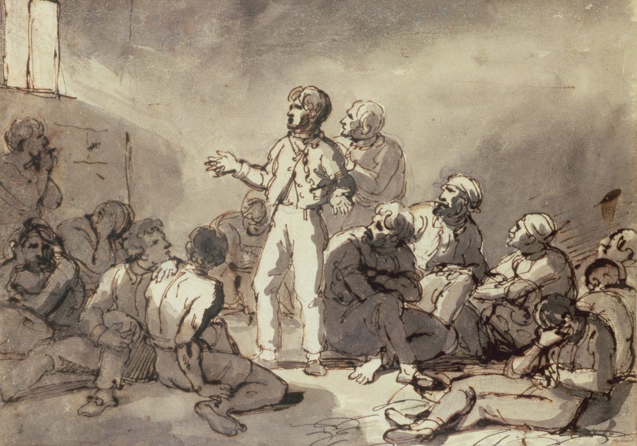 Fanger i en celle af Theodore Gericault