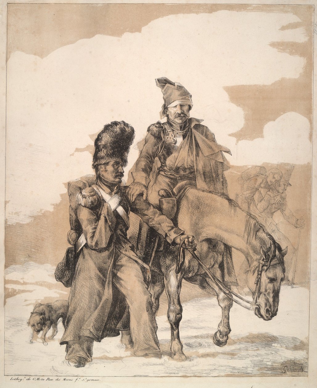 Hjemkomst fra Rusland (Return from Russia) af Theodore Gericault