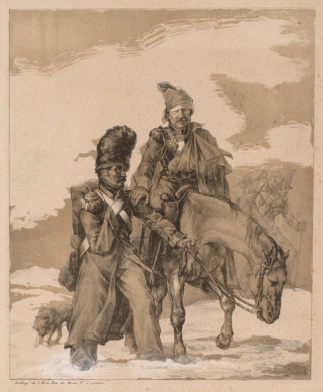 Tilbage fra Rusland af Theodore Gericault
