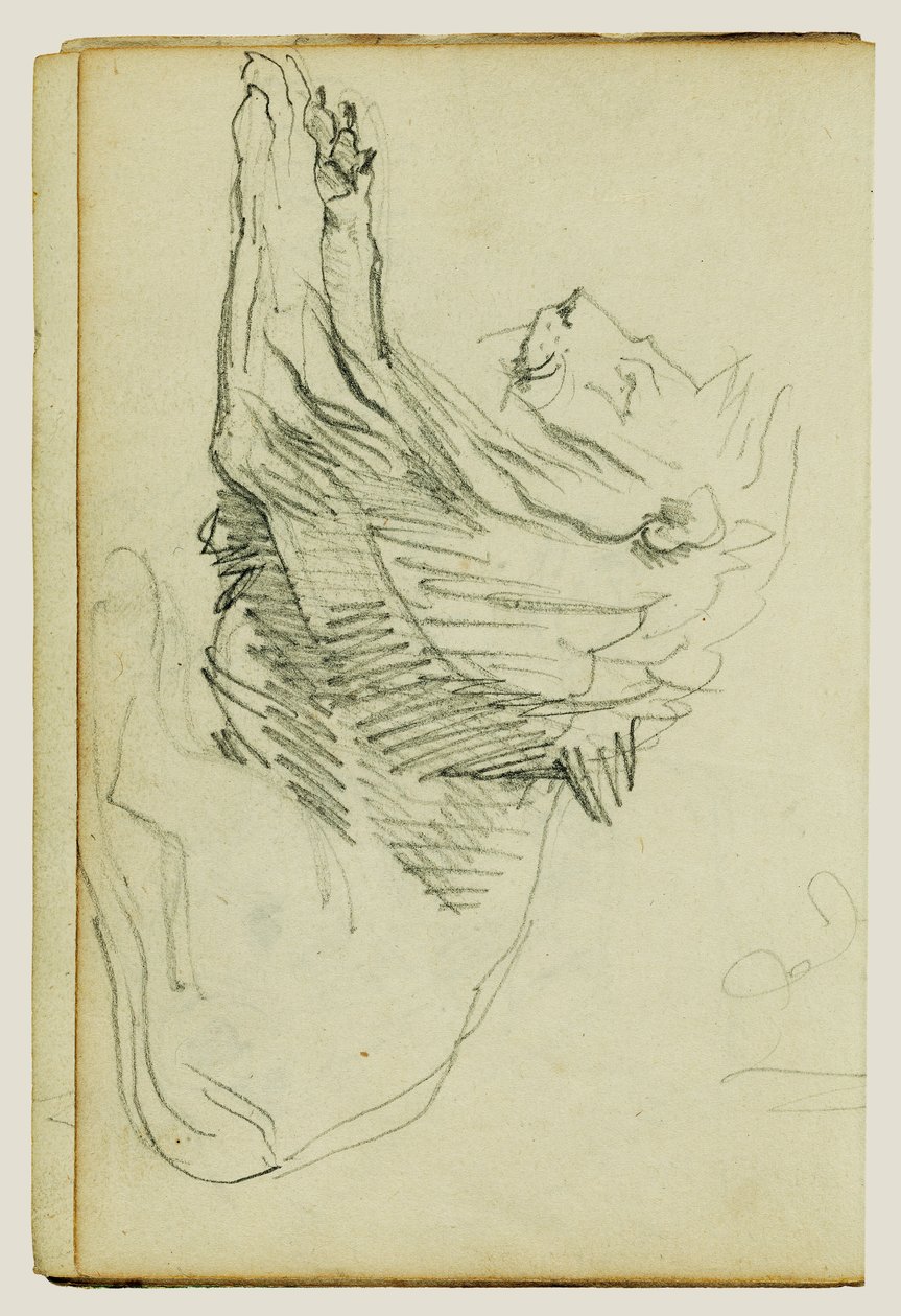 Siddende løve af Theodore Gericault