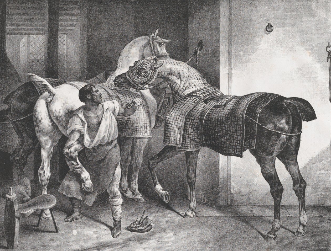 Den engelske smed, 1822. af Theodore Gericault