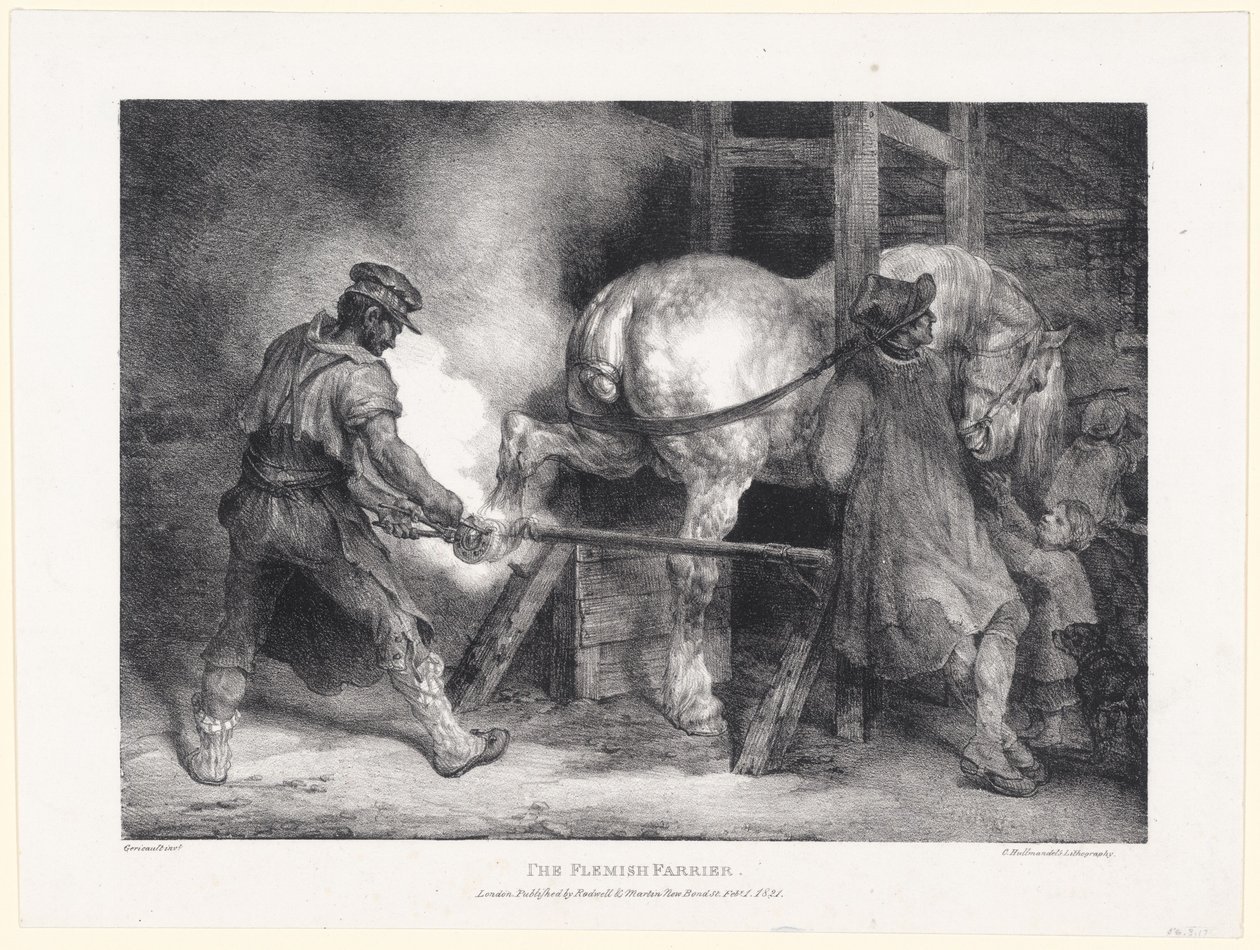 Den flamske hovslagersvend af Theodore Gericault