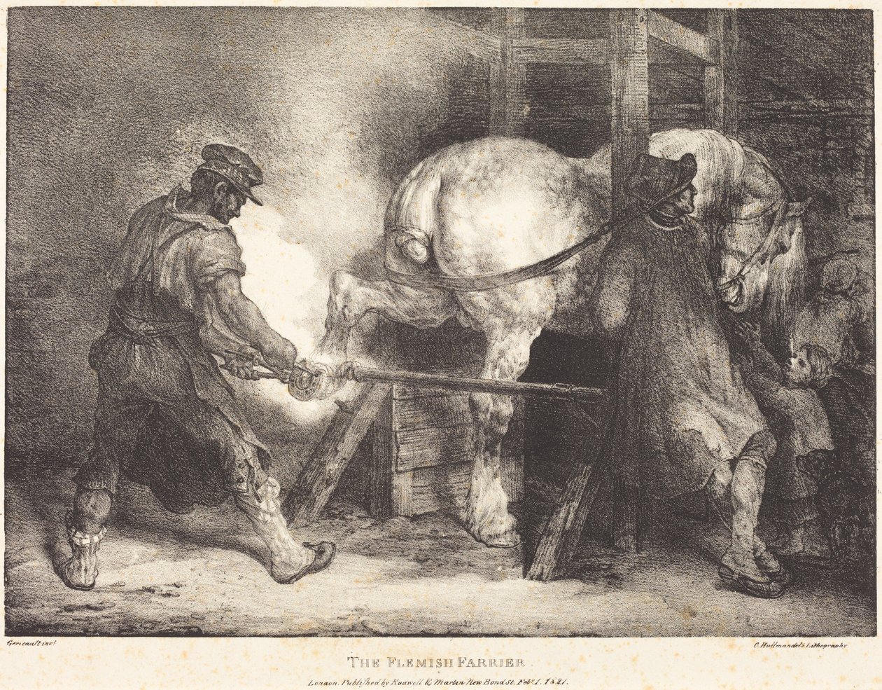 Den flamske hovslagersvend af Theodore Gericault