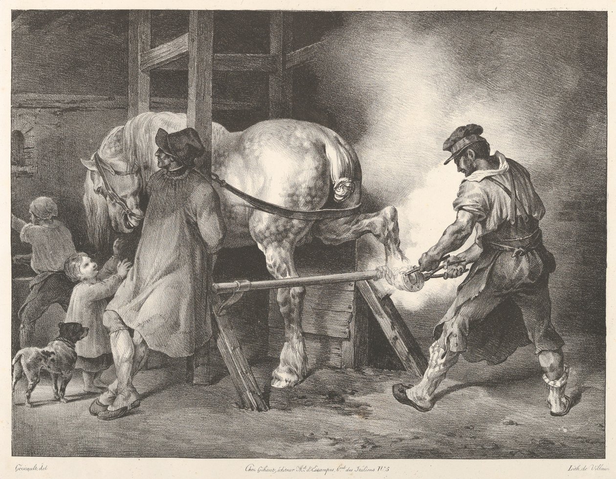 Den flamske hovslagersvend af Theodore Gericault