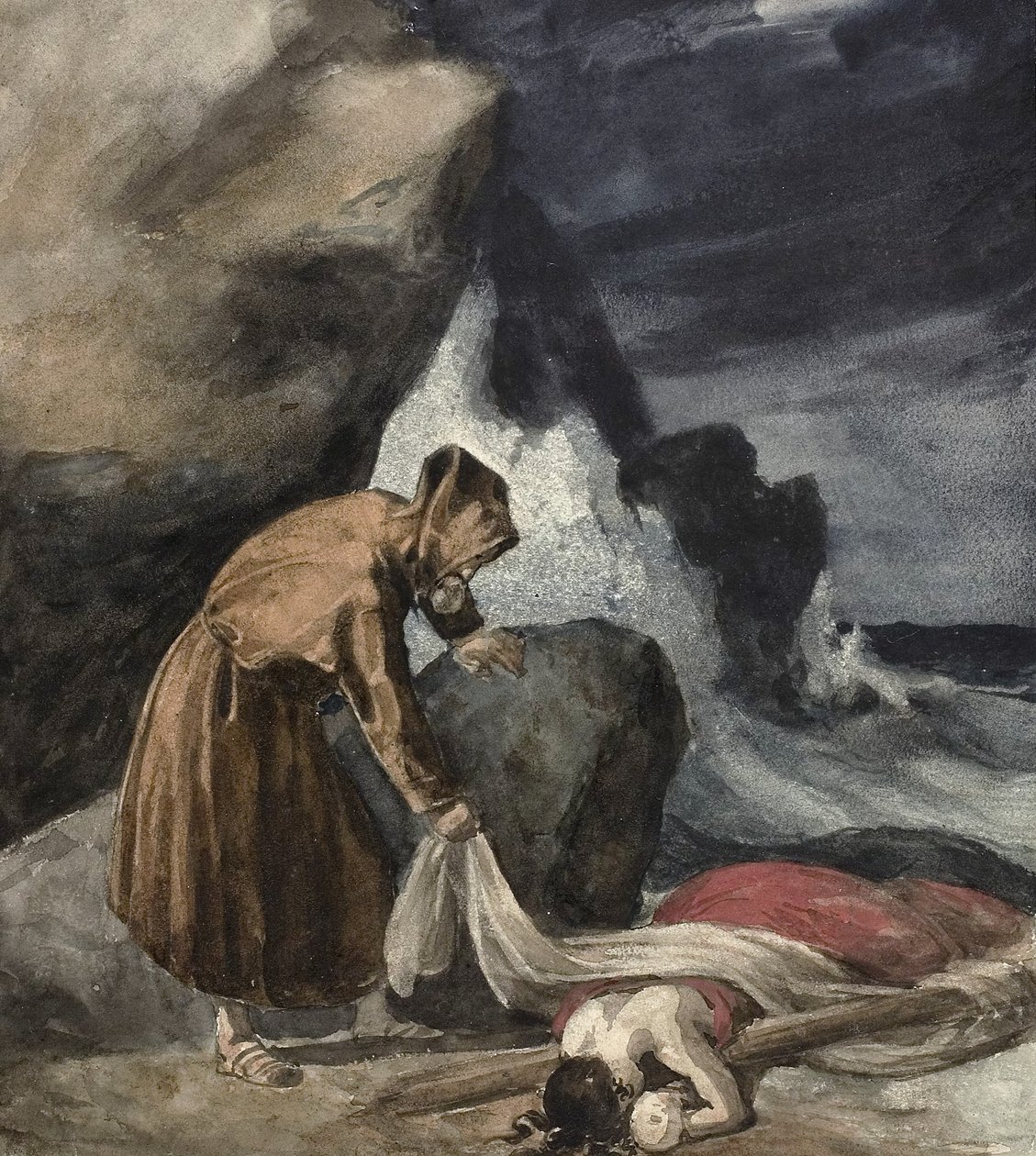 Stormen, ca. 1821-23 af Theodore Gericault