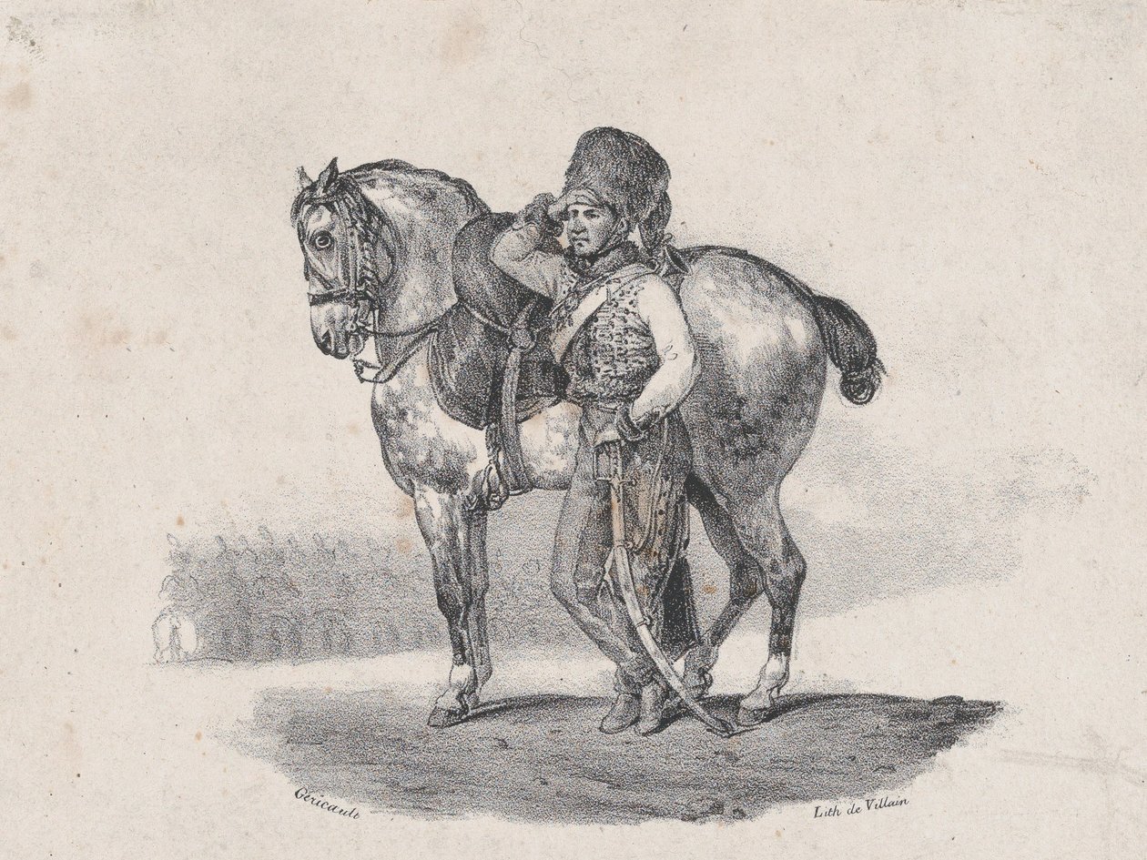 Husardernes Trompet, 1823. af Theodore Gericault