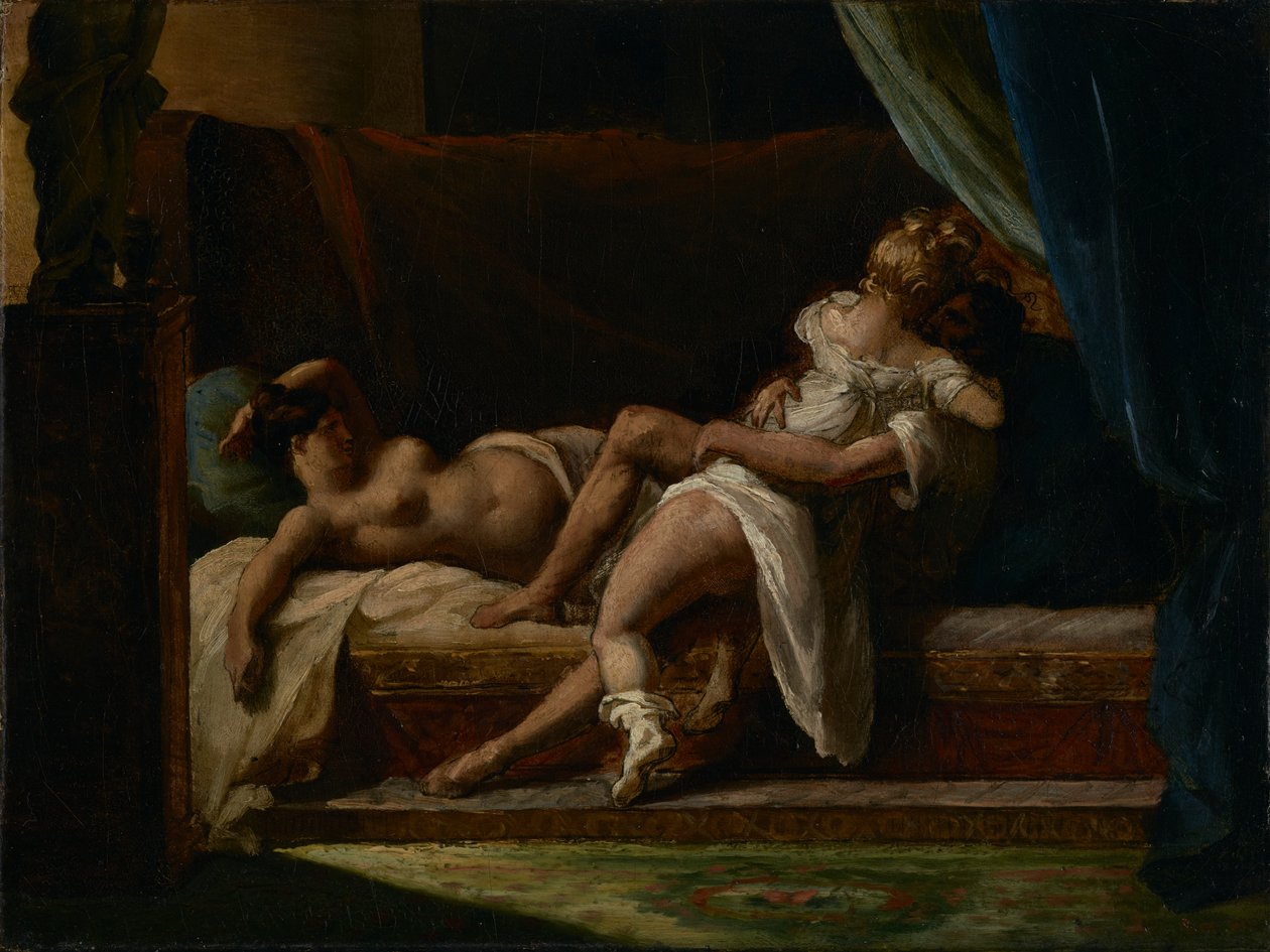 Tre elskende, 1817-20 af Theodore Gericault