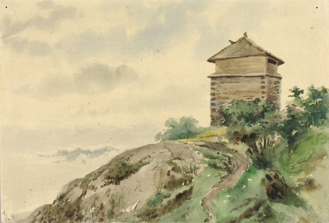 Block House, Alaska, 1887 af Theodore J. Richardson