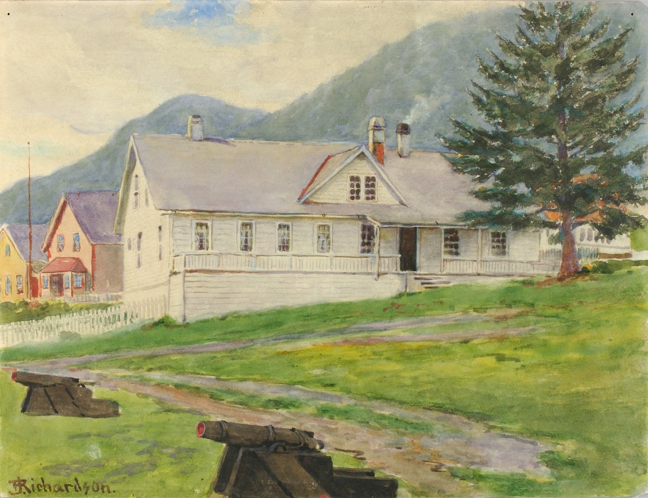 Tidligere guvernørens hus, Sitka, 1905 af Theodore J. Richardson