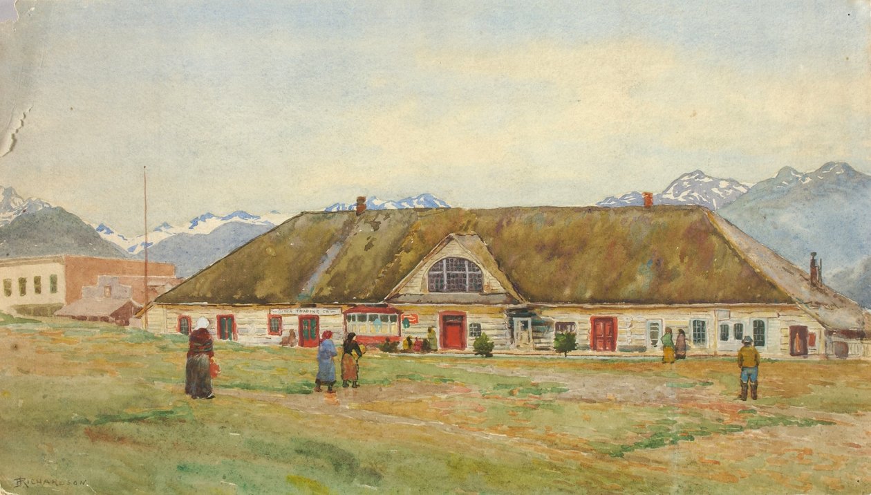 Den gamle russiske handelsstation, Sitka af Theodore J. Richardson