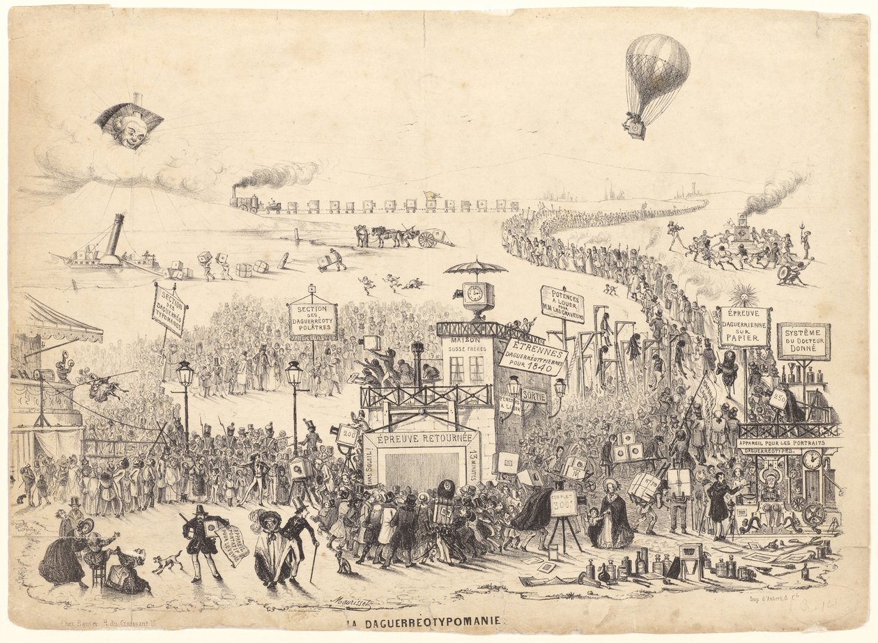 La Daguerreotypomanie (Daguerreotypomani) af Theodore Maurisset