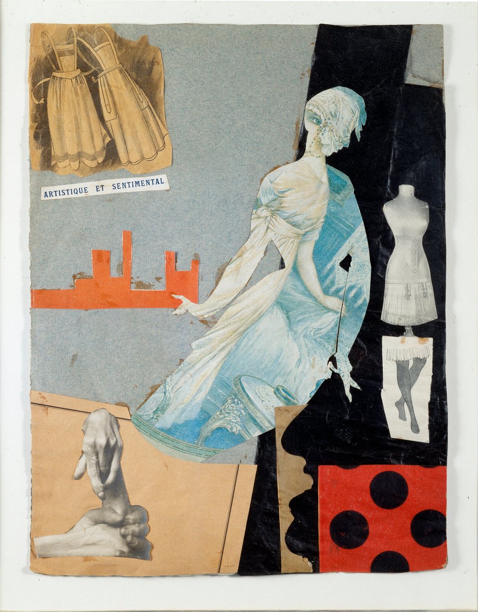 Kunstnerisk og sentimental collage af Theodore Fraenkel (1896-1964) 1921 Milano, Collection Schwarz med tilladelse fra Mudima af Theodore Fraenkel