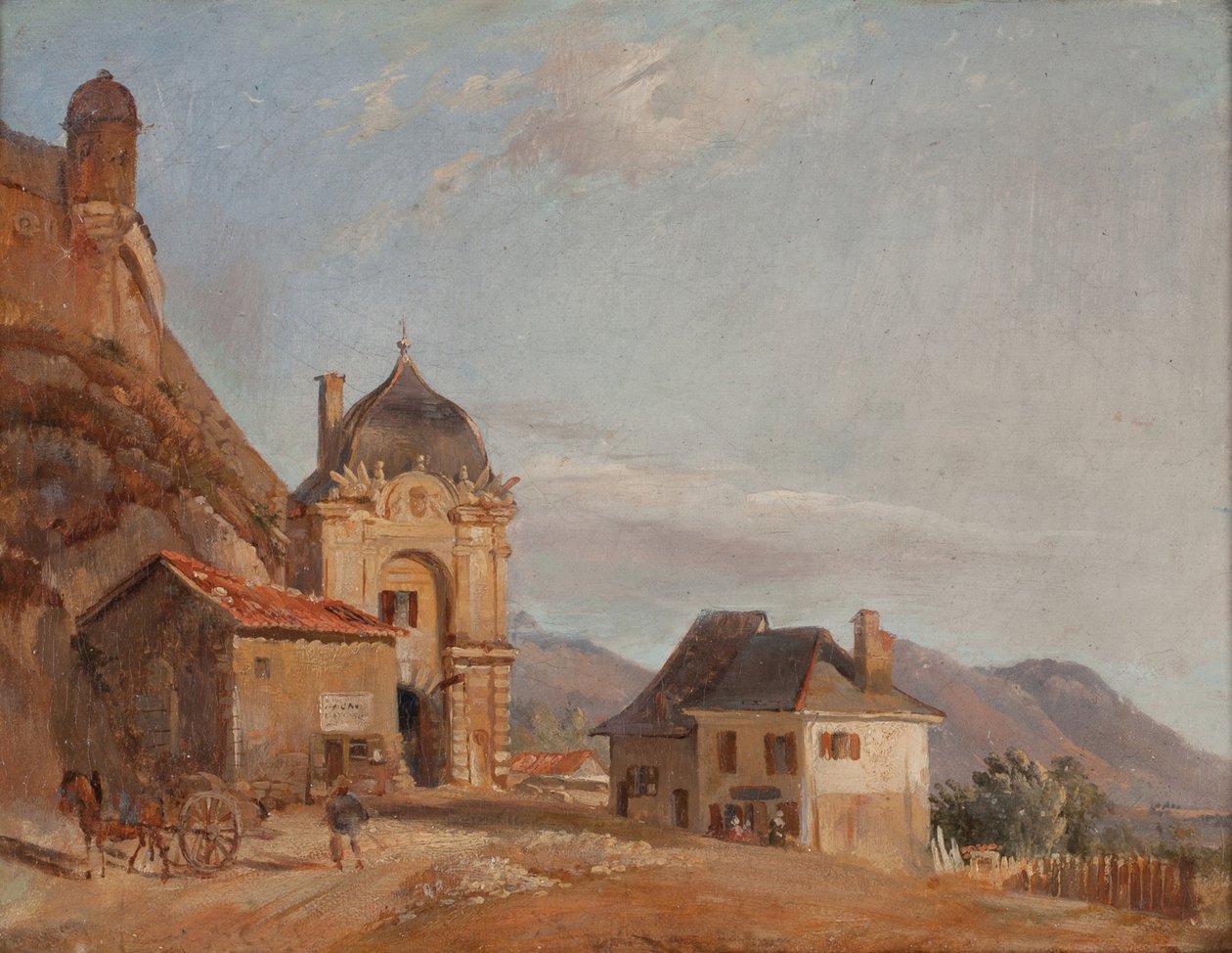 Grenoble, porten til Frankrig (Olie på lærred) af Theodore Ravanat