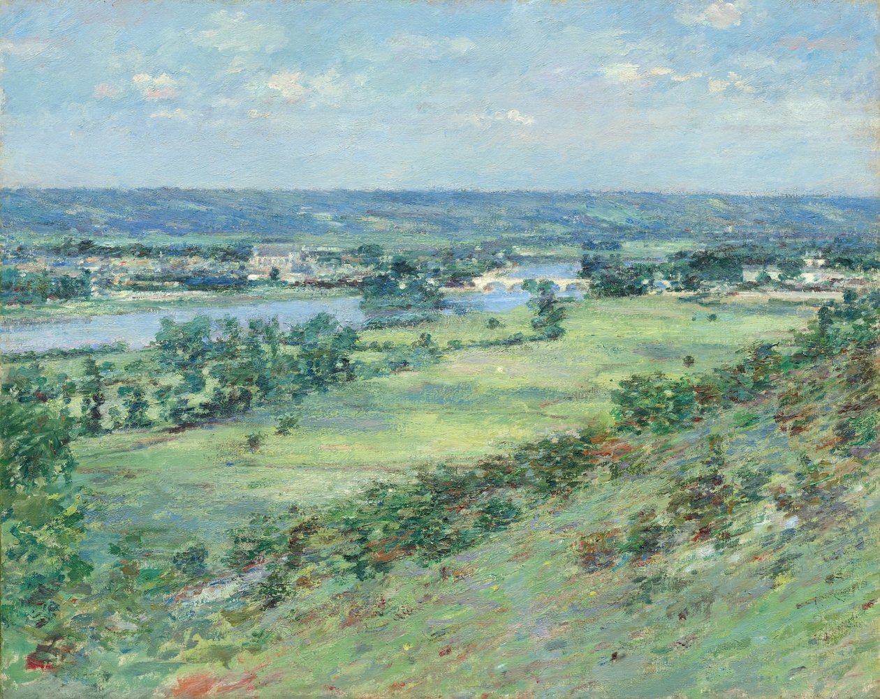 Seinen-dalen, fra Giverny-bakkerne af Theodore Robinson