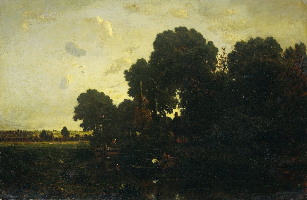 tusmørke af Theodore Rousseau