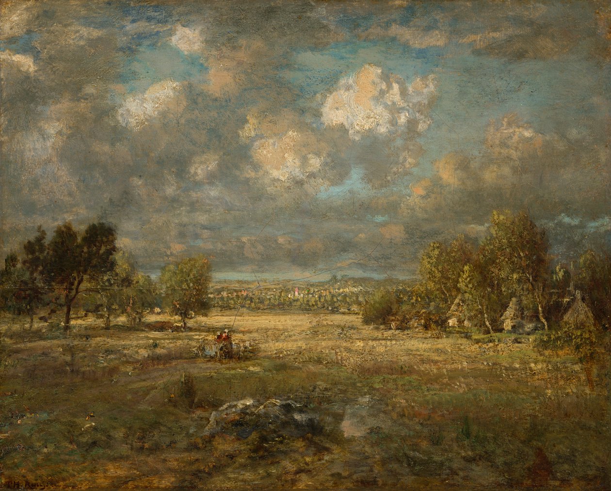Landskabet i Picardie af Theodore Rousseau