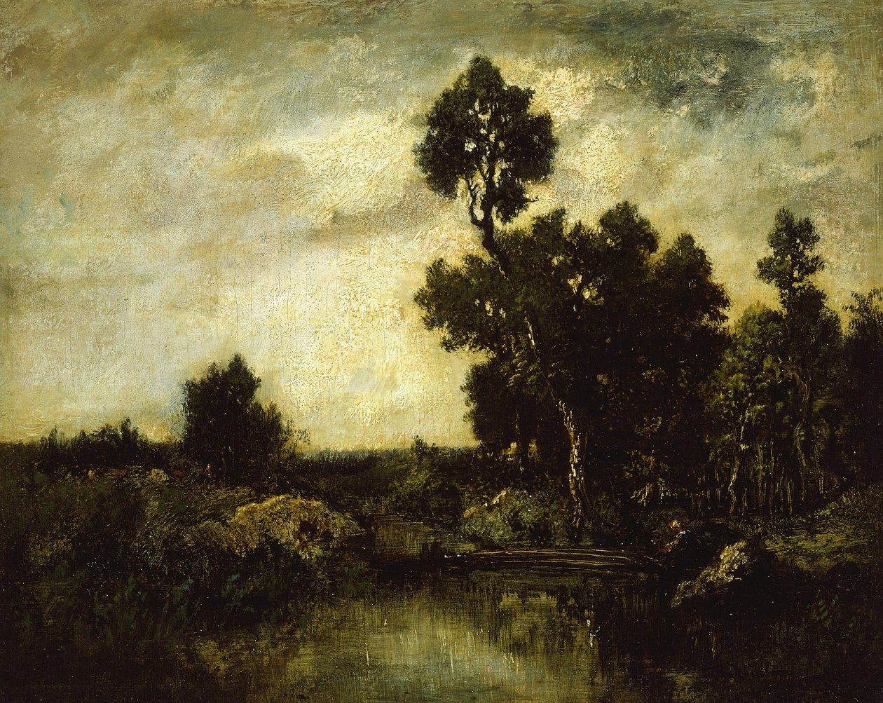 Landskab af Theodore Rousseau