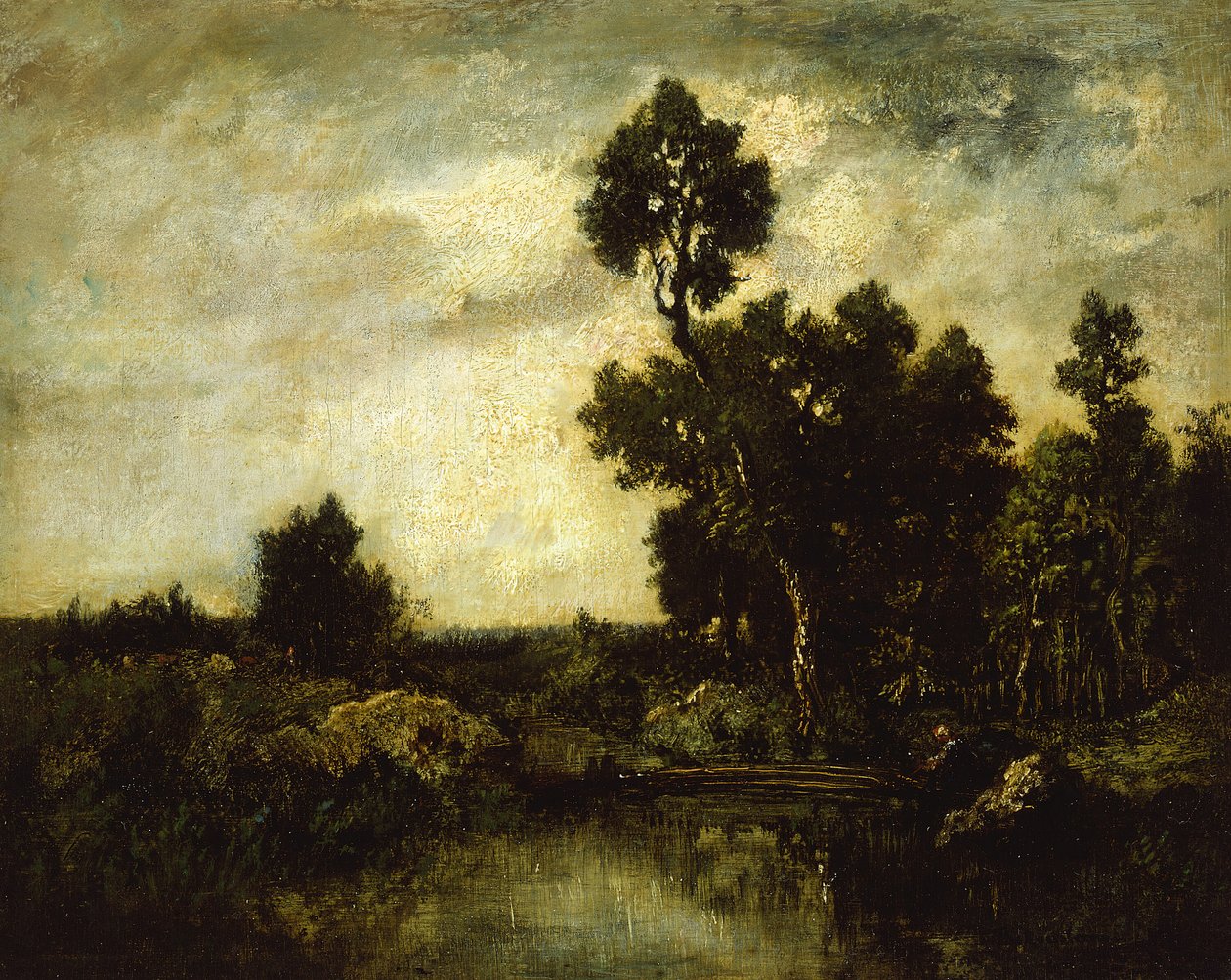 Landskab, ca. 1850. af Theodore Rousseau