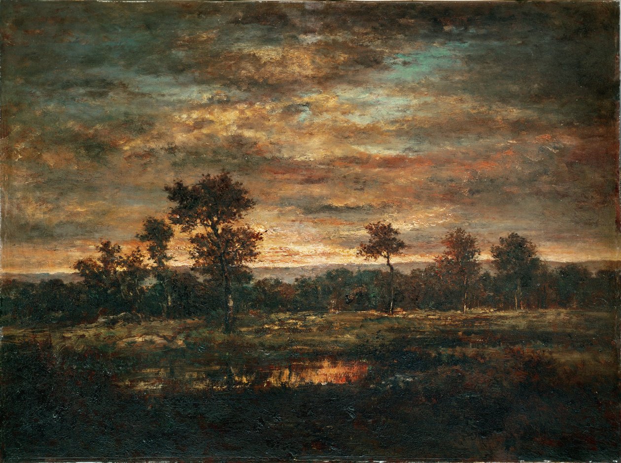 Dam og skovbryn ... af Theodore Rousseau
