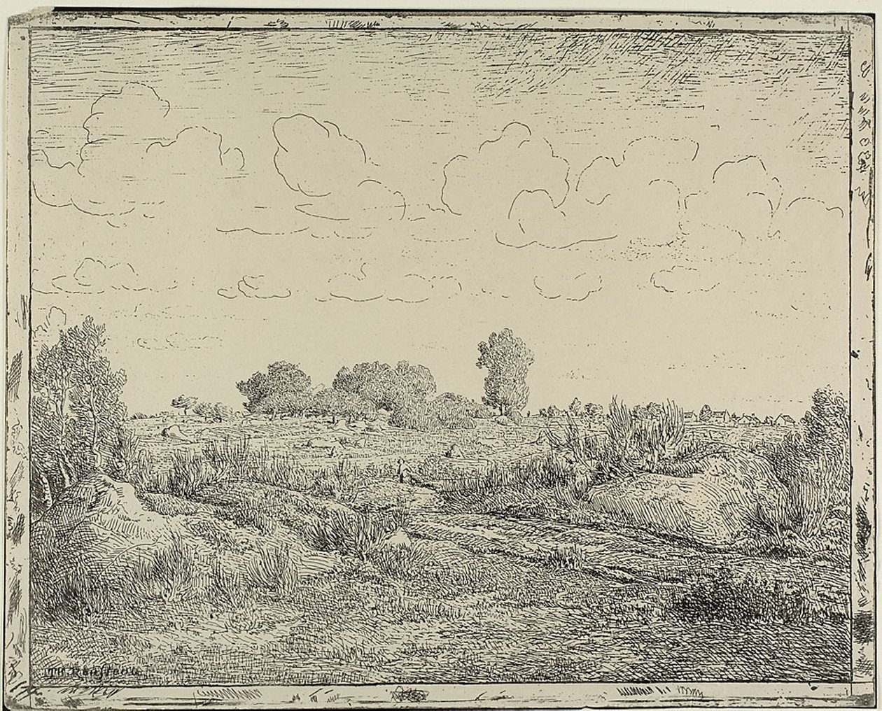 Slette ved Plante i Biau af Theodore Rousseau